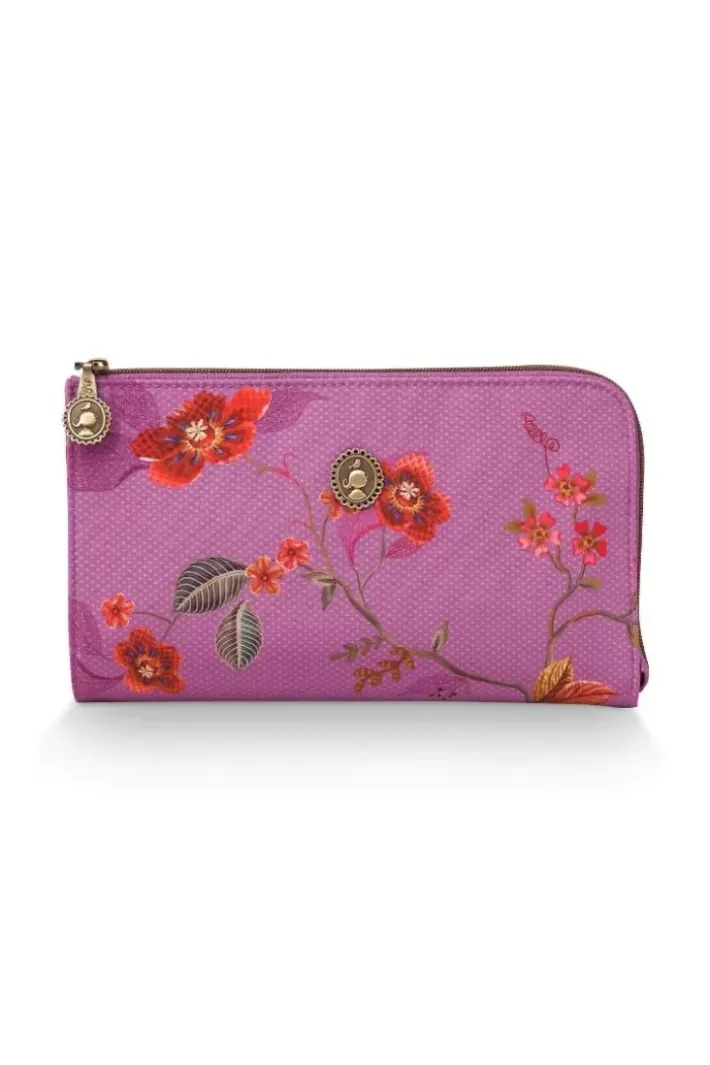 Pip Studio Make-Up Tasjes<Toilettas Rits Kawai Flower Fuchsia