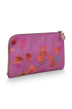 Pip Studio Make-Up Tasjes<Toilettas Rits Kawai Flower Fuchsia