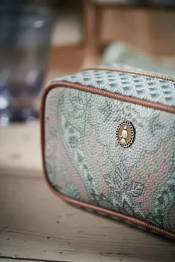 Pip Studio Beauty Cases<Toilettas Vierkant Klein Kyoto Festival Groen
