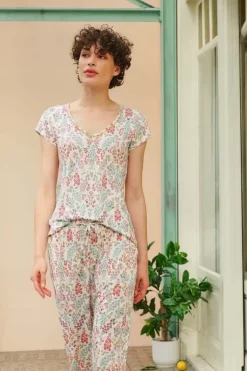 Pip Studio Strandkleding<Top Korte Mouw Primavera Wit