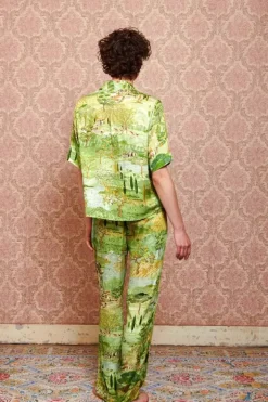 Pip Studio T-Shirts<Top Korte Mouw Toscana Groen