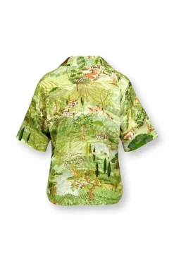 Pip Studio T-Shirts<Top Korte Mouw Toscana Groen