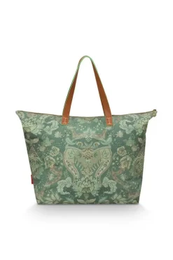 Pip Studio Weekendtassen<Tote Bag Kyoto Festival Groen