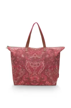 Pip Studio Weekendtassen<Tote Bag Kyoto Festival Donker Roze
