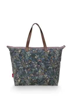 Pip Studio Shoppers<Tote Bag Tutti I Fiori Blauw