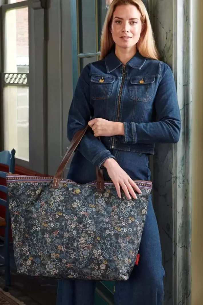 Pip Studio Shoppers<Tote Bag Tutti I Fiori Blauw