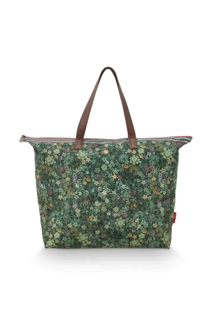 Pip Studio Shoppers<Tote Bag Tutti I Fiori Groen