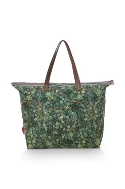 Pip Studio Shoppers<Tote Bag Tutti I Fiori Groen