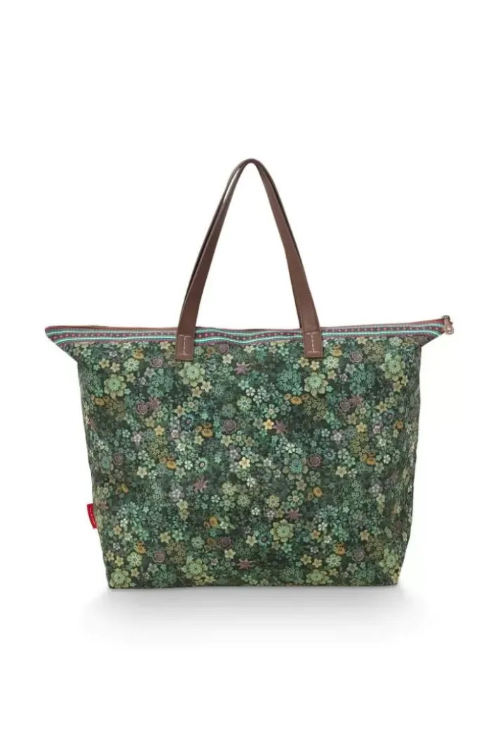Pip Studio Shoppers<Tote Bag Tutti I Fiori Groen