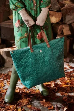 Pip Studio Weekendtassen<Tote Bag Velvet Quiltey Days Groen