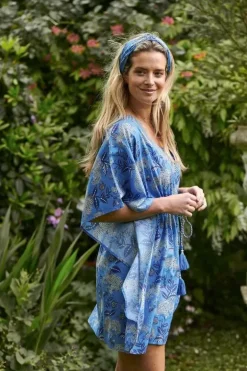 Pip Studio Jurken<Tuniek Flora Firenze Kobalt Blauw