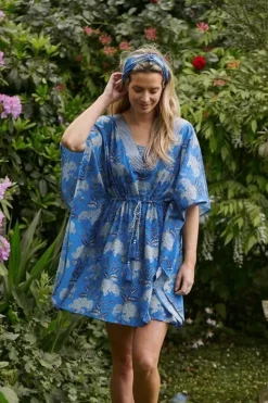 Pip Studio Jurken<Tuniek Flora Firenze Kobalt Blauw