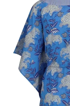 Pip Studio Jurken<Tuniek Flora Firenze Kobalt Blauw