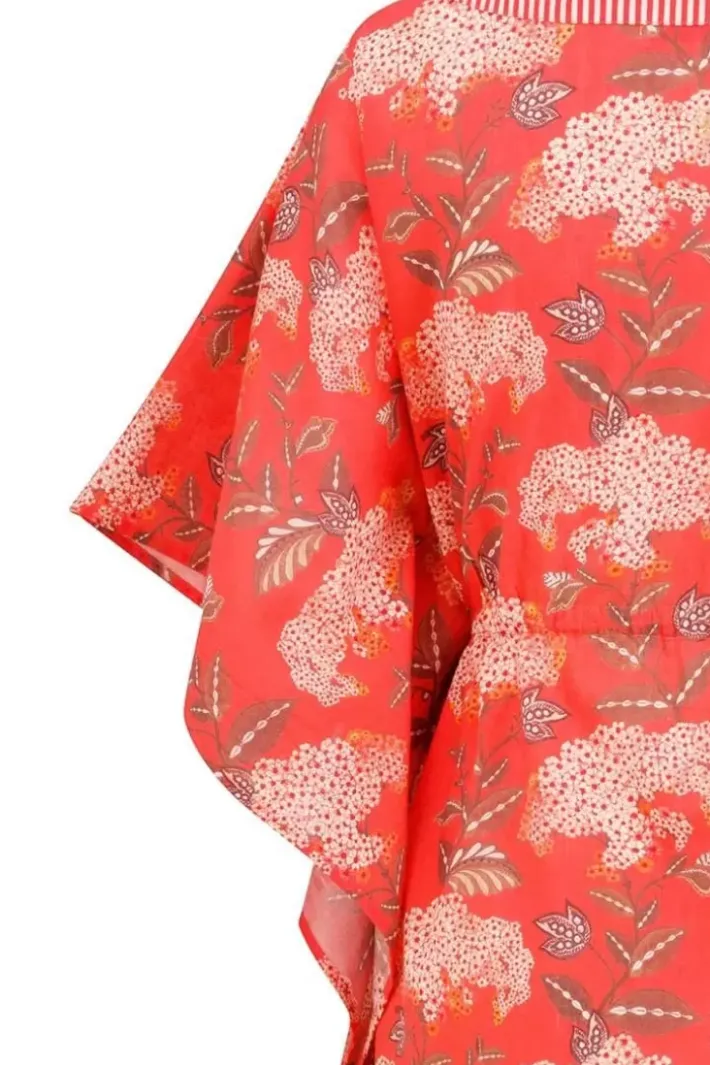 Pip Studio Jurken<Tuniek Flora Firenze Koraal Rood