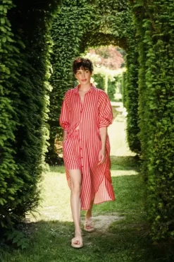Pip Studio Jurken<Tuniek Sumo Stripe Rood