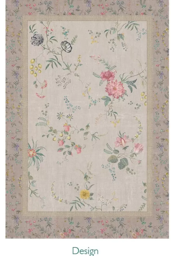 Pip Studio Rechthoekige Vloerkleden<Vloerkleed Fleur Grandeur By Pip Khaki