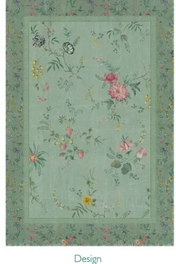 Pip Studio Rechthoekige Vloerkleden<Vloerkleed Fleur Grandeur By Pip Groen