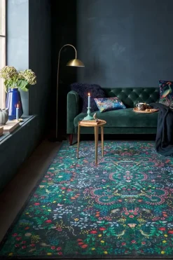 Pip Studio Rechthoekige Vloerkleden<Vloerkleed Jungle Animals By Pip Blauw