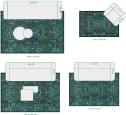 Pip Studio Rechthoekige Vloerkleden<Vloerkleed Jungle Animals By Pip Blauw