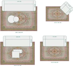 Pip Studio Rechthoekige Vloerkleden<Vloerkleed Majorelle By Pip Pastel Roze