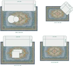 Pip Studio Rechthoekige Vloerkleden<Vloerkleed Majorelle By Pip Blauw