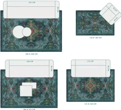 Pip Studio Rechthoekige Vloerkleden<Vloerkleed Moon Delight By Pip Donker Blauw