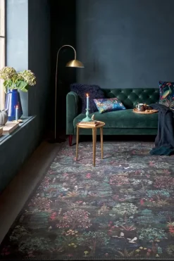 Pip Studio Rechthoekige Vloerkleden<Vloerkleed Pip Garden By Pip Donkerblauw
