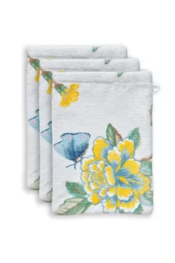 Pip Studio Washandjes<Washandje Set/3 Good Evening 16X22 Cm Wit