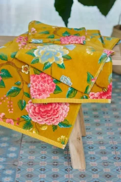 Pip Studio Washandjes<Washandje Set/3 Good Evening 16X22 Cm Geel