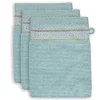 Pip Studio Washandjes<Washandje Set/3 Soft Zellige Blue 16X22 Cm Blauw