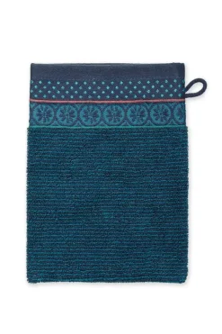 Pip Studio Washandjes<Washandje Set/3 Soft Zellige Donker 16X22 Cm Blauw