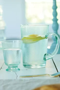 Pip Studio Waterglazen<Water Glas Gedraaid Blauw
