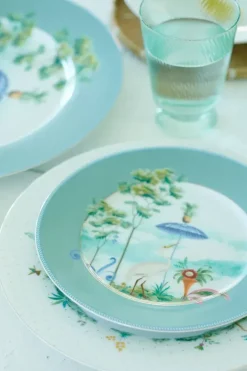 Pip Studio Waterglazen<Water Glas Gedraaid Blauw