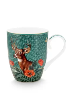 Pip Studio Theemokken<Winter Wonderland Mok Groot Groen