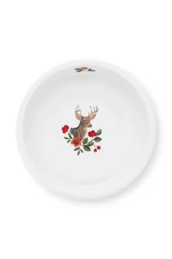 Pip Studio Ovenschalen<Winter Wonderland Serveerschaal Rond Donkerblauw