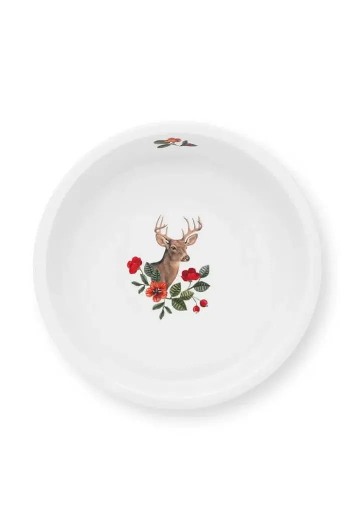 Pip Studio Ovenschalen<Winter Wonderland Serveerschaal Rond Donkerblauw