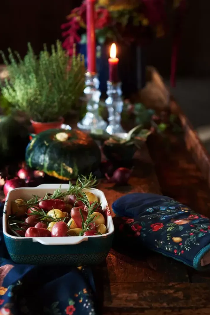 Pip Studio Ovenschalen<Winter Wonderland Serveerschaal Rechthoekig Klein Groen